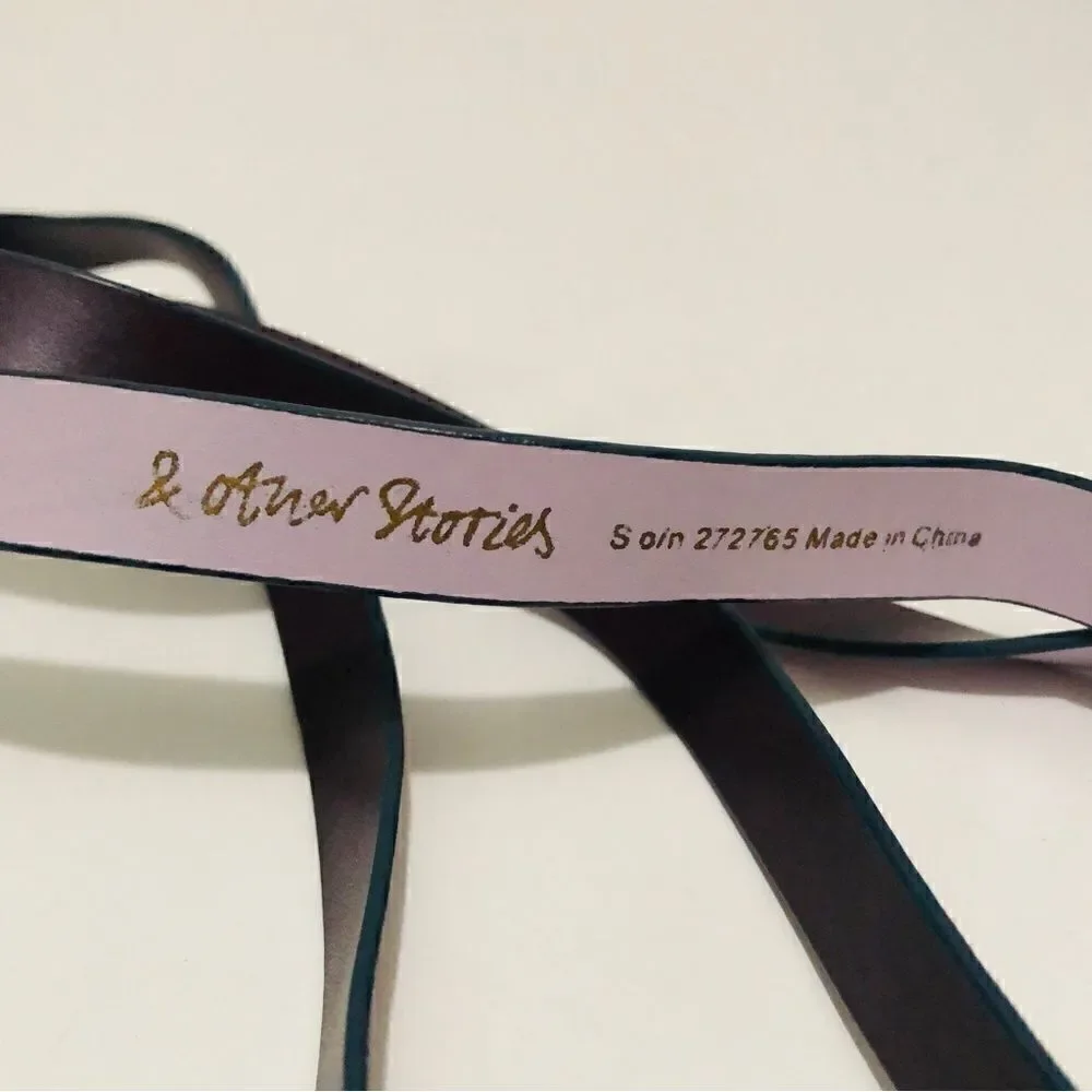 & Other Stories Purple Snap Wrap Belt (S)